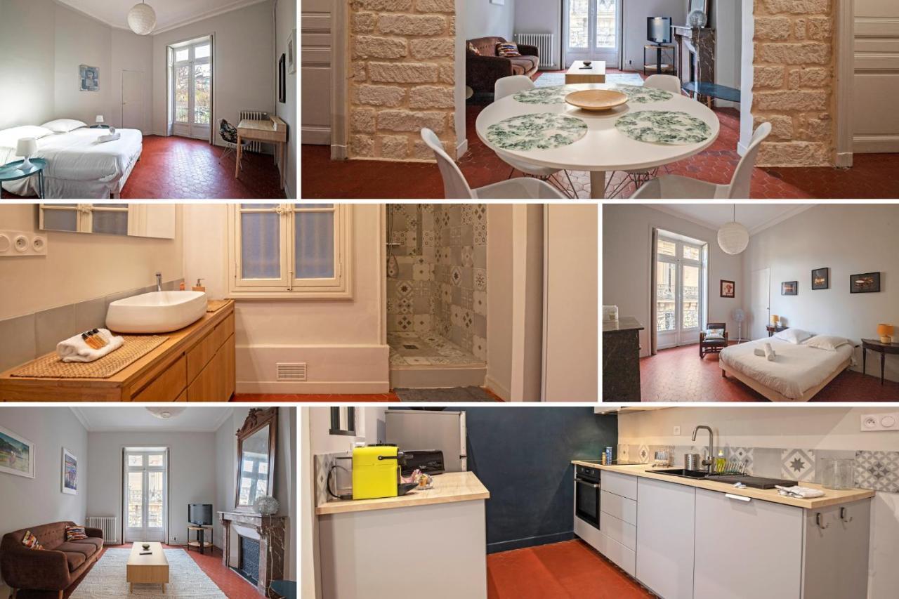 * F3 Haussmannien, Centre-Ville, 4 Pers, Wifi * Montpellier Buitenkant foto